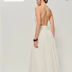 NWT Reformation Perlette Dress Ivory